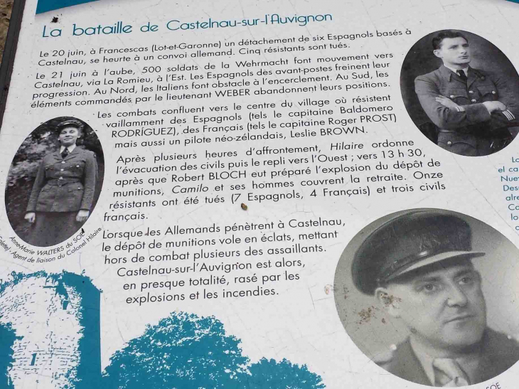 La bataille du 21 Juin 1944 - Castelnau-sur-l'Auvignon