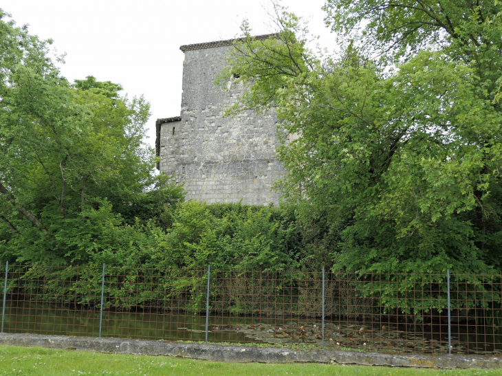 L'ancien fossé au pied du château - Lagraulet-du-Gers