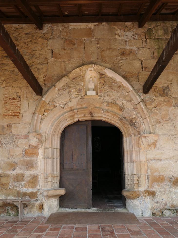 La porte de l'église - Lanne-Soubiran