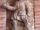 Monferran-Savès (32490) statue pèlerin au-dessus entrée église