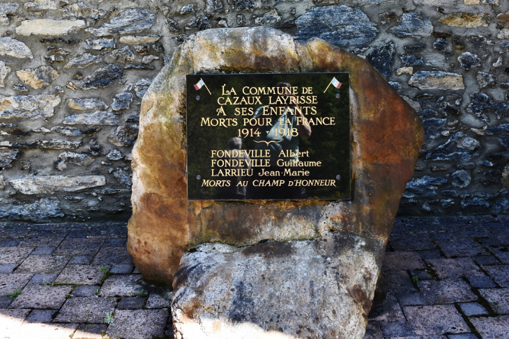 Monument-aux-Morts - Cazaux-Layrisse