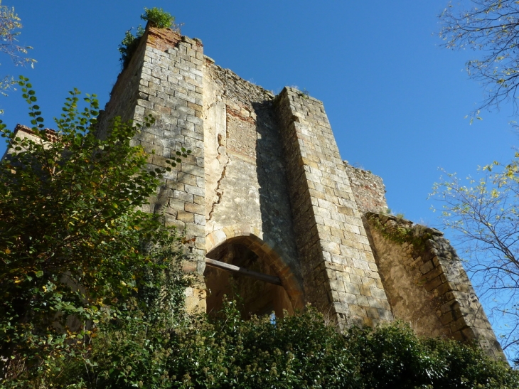Ruines château - une entrée - Montbrun-Bocage