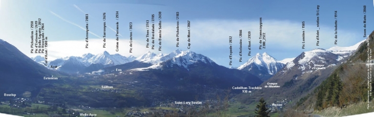 Panoramique de la Haute Vallée d'Aure - Cadeilhan-Trachère