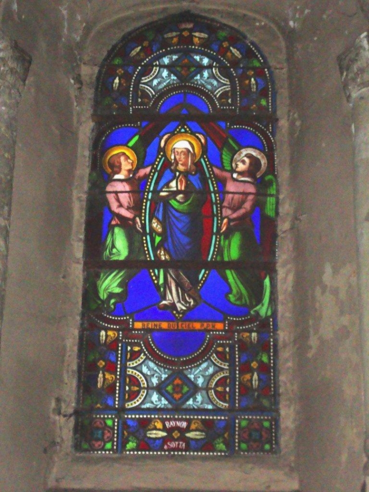 Maubourguet (65700)  l'église, un vitrail