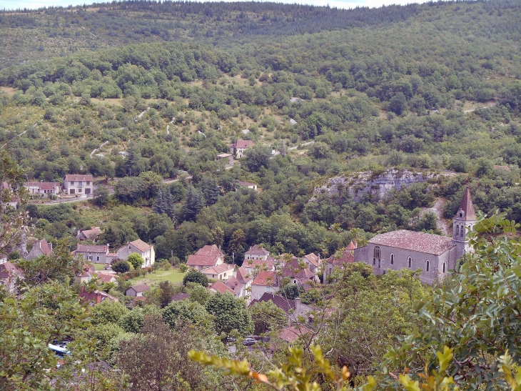 Le village vu du causse - Cabrerets