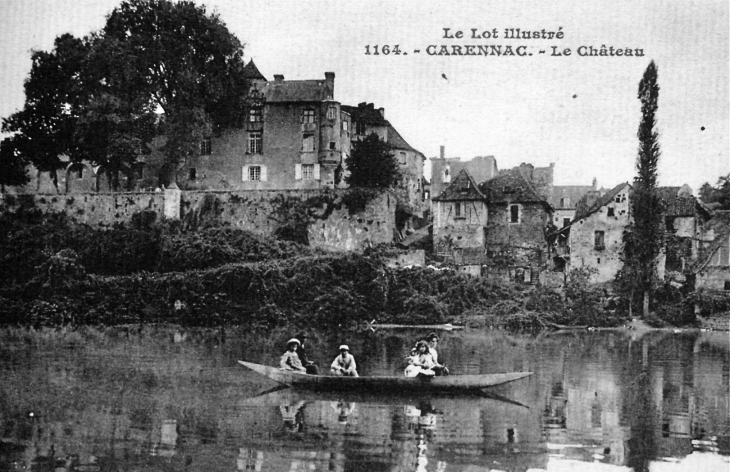 Le Château, vers 1920 (carte postale ancienne). - Carennac