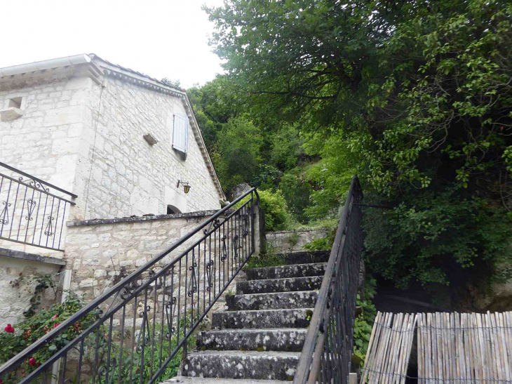 Escalier et terrasse - Lebreil