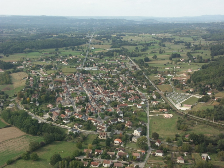 Vue aérienne de Puybrun