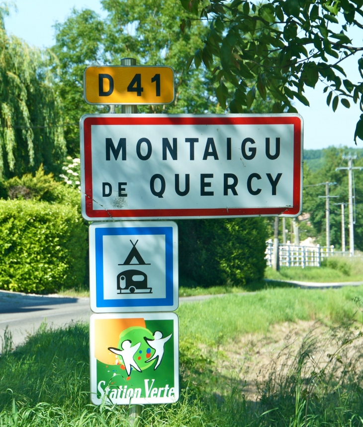 Autrefois : le village fut connu sous le nom de Walss, clef de la vallée. En 1828, Bournac et Montaigu fusionnent et deviennent Montaigu. En 1892, Montaigu devient Montaigu de Quercy. - Montaigu-de-Quercy
