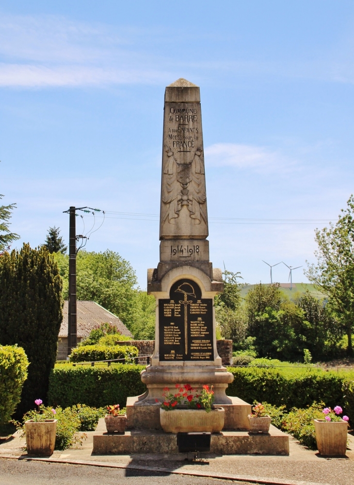 Monument-aux-Morts - Barre