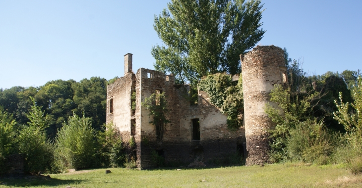 Ruines du chateau-de-granval-au-barrage-de-razisse - Teillet