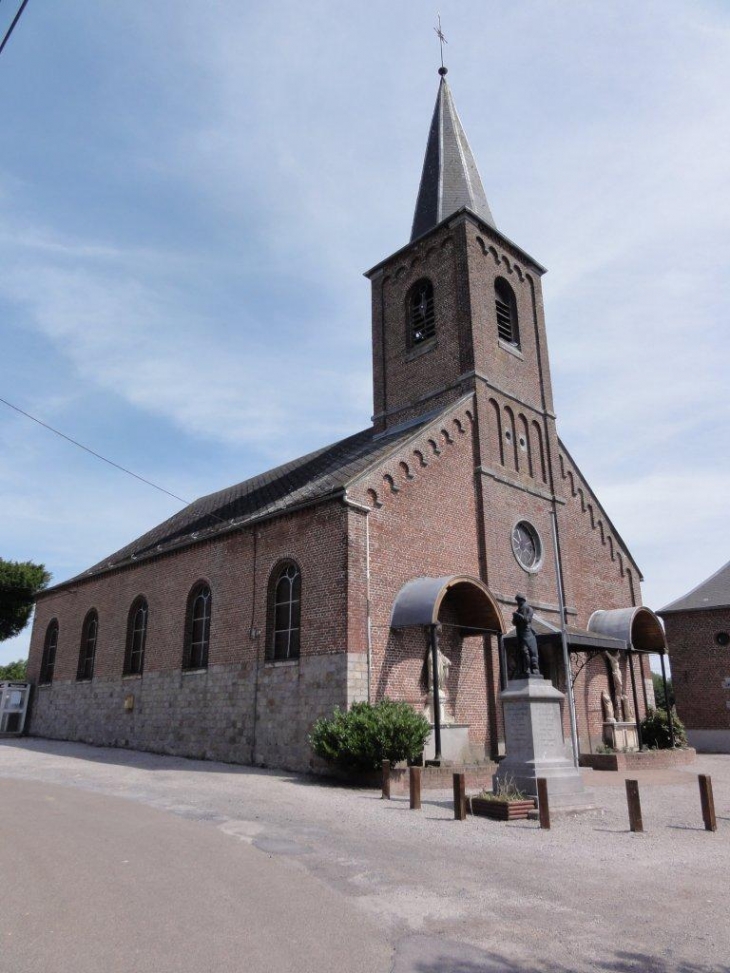 Amfroipret (59144) église St.Nicolas (1860)