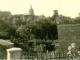 vue de la terrasse sur l'église entre 1960 et 1970