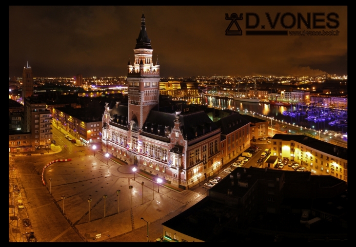 Mairie de Dunkerque de nuit par d.vones