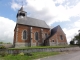 Eppe-Sauvage (Nord, Fr) église, vue latérale