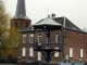 Photo suivante de Grand-Fayt le centre du village : église, mairie, kiosque à danser