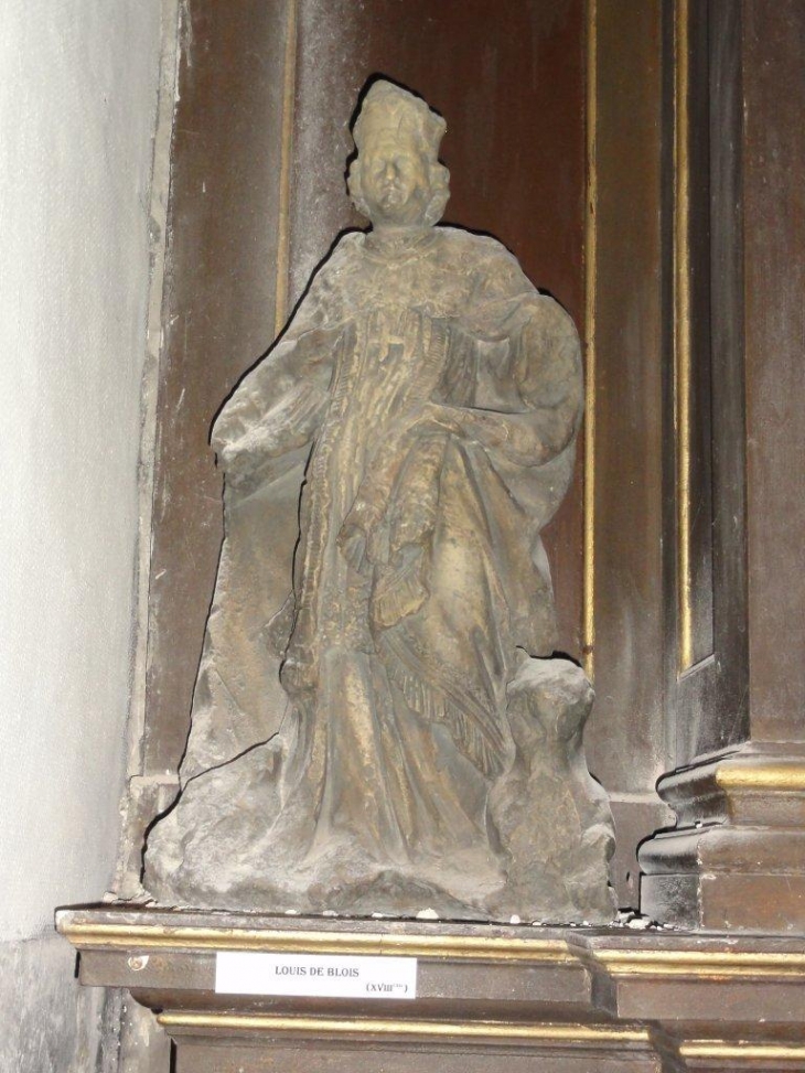 Liessies (59740) église: statue Louis de Blois