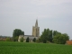 église St Omer vue du Sud, en été