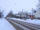Rue nationale sous la neige