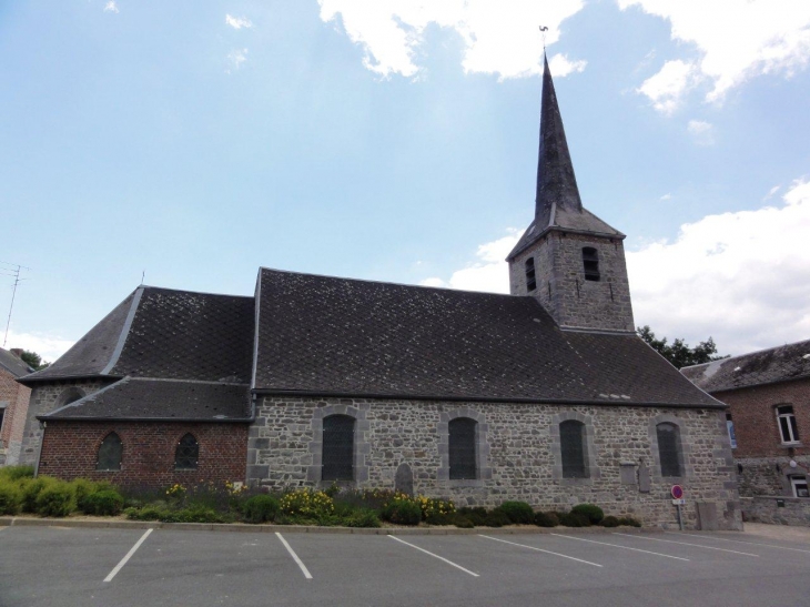 Saint-Rémy-du-Nord (59330) église, vue latérale - Saint-Remy-du-Nord