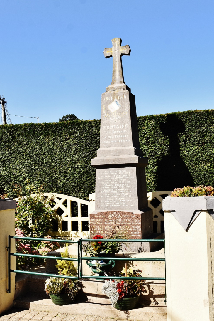 Monument-aux-Morts - Fontaine-lès-Boulans