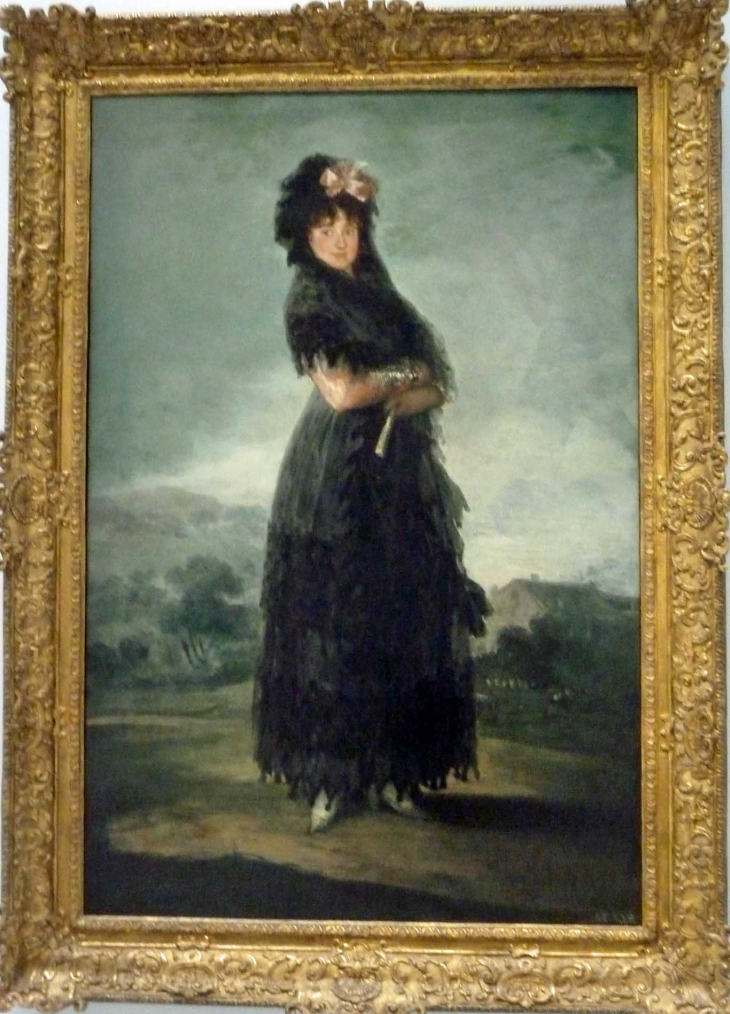 LOUVRE Galerie du Temps 19ème siècle : 1800 GOYA La marquise de Santa Cruz - Lens