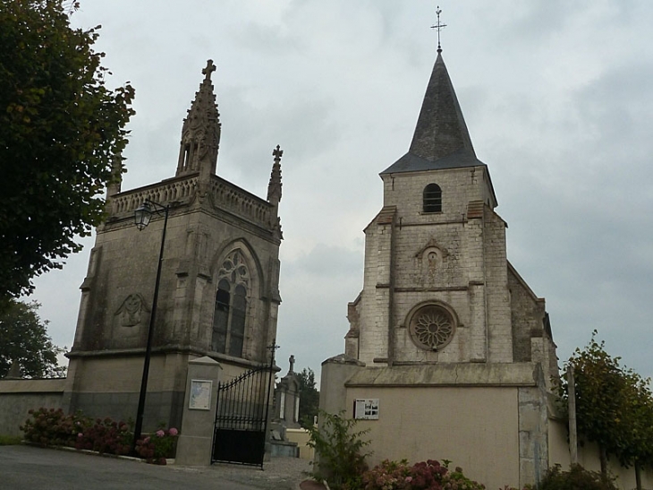 L'église et la chapelle Notre Dame de Bonne Mort - Wailly-Beaucamp