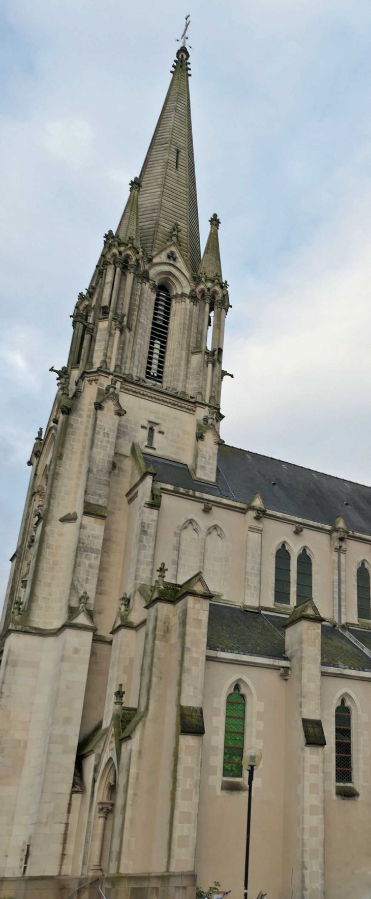La flèche de l'église - La Chapelle-Basse-Mer