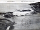 Plage du Sablon, à marée basse, vers 1905 (carte postale ancienne).