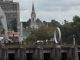 l'église et la Cité Radieuse Le Corbusier vus de l'ïle de Nantes