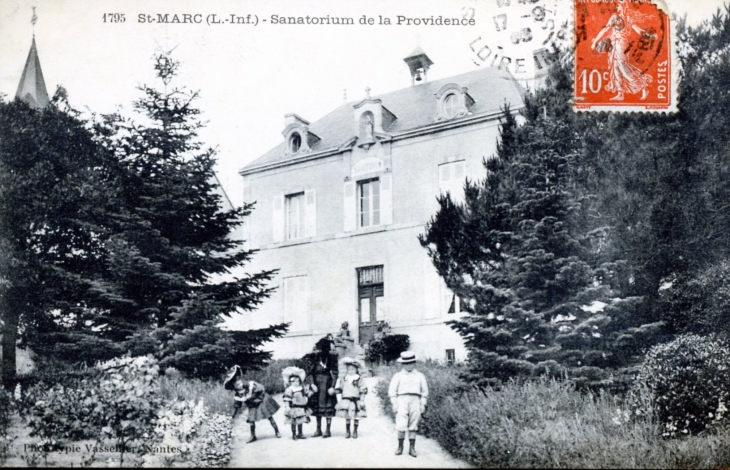 Saint Marc - Sanatorium de la Providence, vers 1908 (carte postale ancienne). - Saint-Nazaire