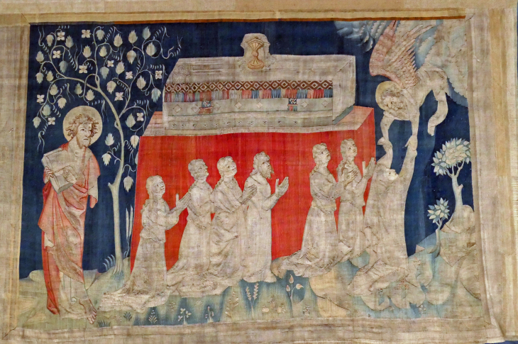 La tenture de l'Apocalypse : Les 7 sceaux : le 5ème sceau les âmes des martyrs - Angers