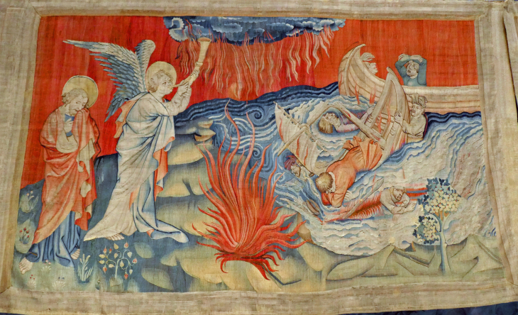 La tenture de l'Apocalypse : Les 7 trompettes : 2ème trompette le naufrage - Angers