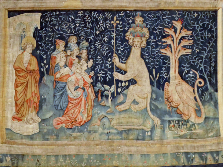 La tenture de l'Apocalypse : le Dragon l'adoration de la Bête - Angers