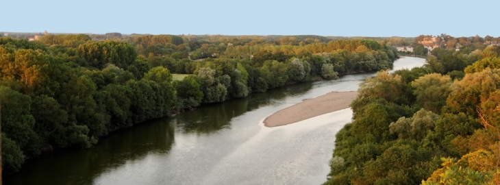 Le Louet coté est vu de la roche de Mûrs - Mûrs-Erigné