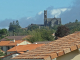 l'abbaye Notre Dame au dessus du village