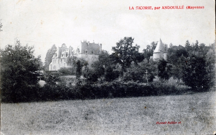 La Sicorie, vers 1911 (carte postale ancienne). - Andouillé