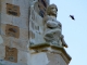 Eglise Notre Dame : sculpture aux quatre coins du clocher.