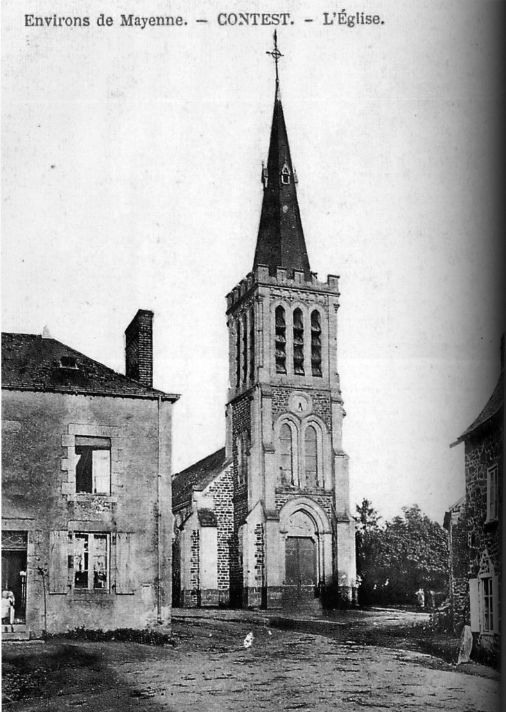 L-eglise saint Martin-vers-1905-carte-postale-ancienne - Contest