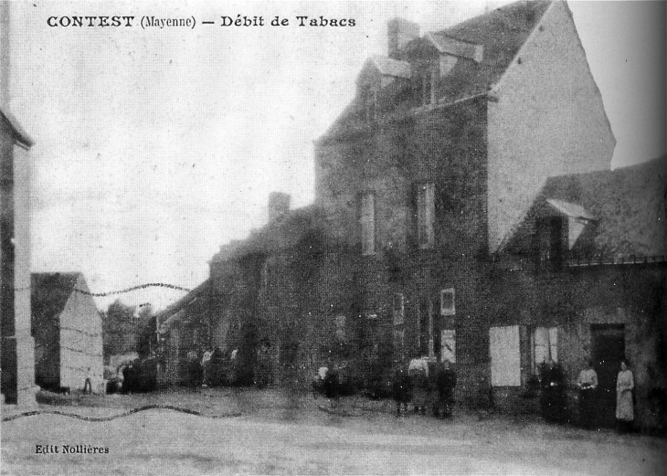 Débit de Tabacs, vers 1905 (carte postale ancienne). - Contest