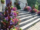 Escalier fleuri del'église