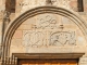 fronton du portail de la Basilique.