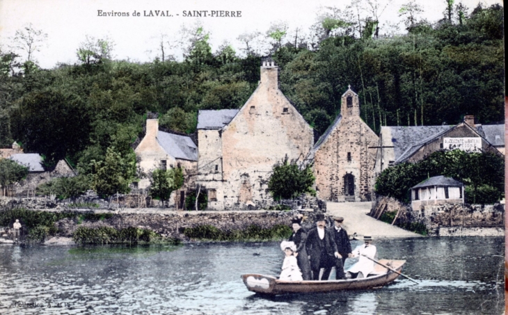 Saint Pierre le Pottier; vers 1910 (carte postale ancienne). - Laval