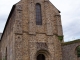 Façade de l'église abbatiale de l'abbaye de Clermont du XIIe siècle.