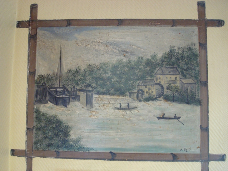  Une des peintures murales de BEYEL (voir au café-restaurant Le Beyel, près de l'église) ) - Origné