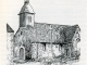 Croquis de l'église paroissiale en 1871.