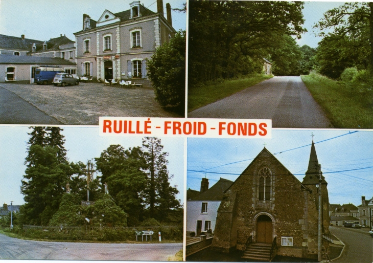 Vue d'ensemble (carte postale de 1970) - Ruillé-Froid-Fonds