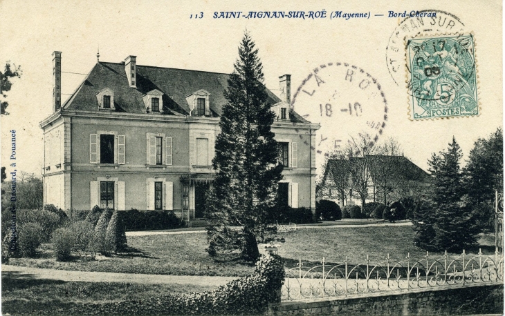 Bord-Cheran - (carte postale de 1906) - Saint-Aignan-sur-Roë