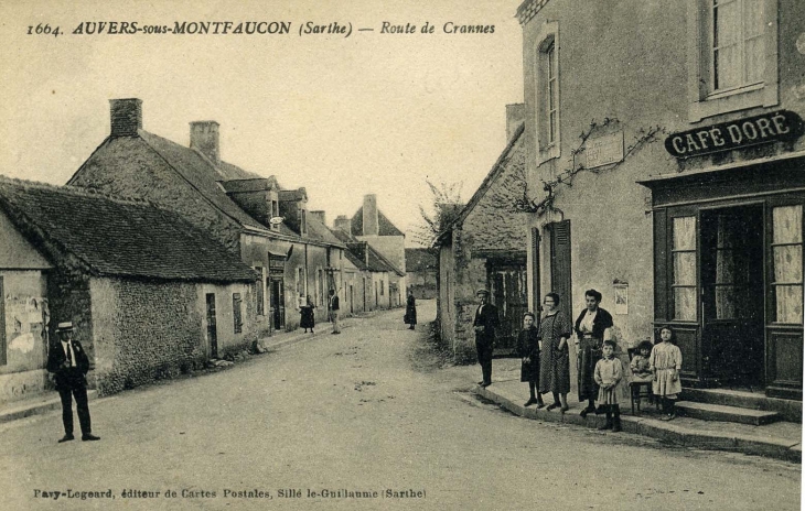 Café de mes arrières grand-parents DORE vers 1920 - Auvers-sous-Montfaucon