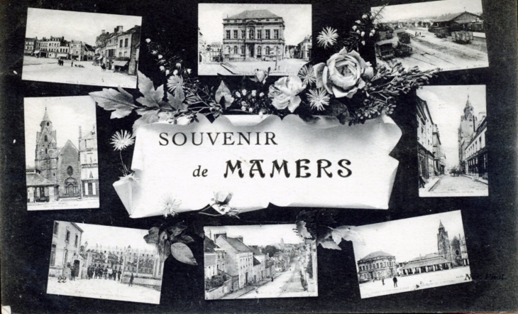 Souvenir de Mamers, vers 1918 (carte postale ancienne).